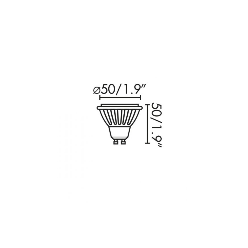 Faro 17316 - Lâmpada LED GU10/8W/230V 2700K