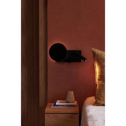 FARO 20058 - LED Candeeiro pequeno de parede com regulação KLEE LED/10W/230V + LED/3W direita