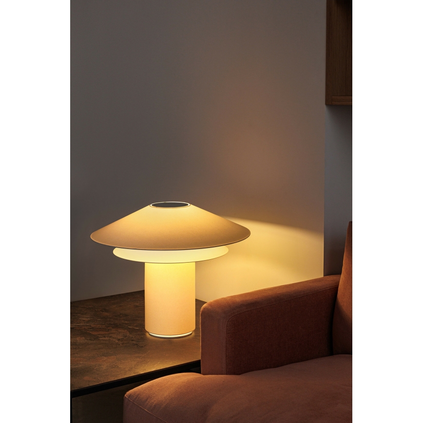 FARO 20069 - Candeeiro de mesa SHAN 1xE27/15W/230V papel vegetal creme
