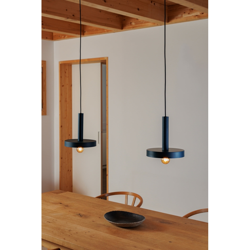 FARO 20169 - Candeeiro suspenso WHIZ 1xE27/15W/230V azul