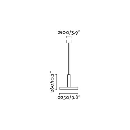 FARO 20169 - Candeeiro suspenso WHIZ 1xE27/15W/230V azul