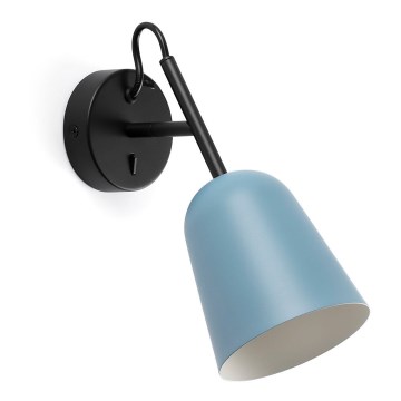 FARO 28274 - Candeeiro de parede STUDIO 1xE14/8W/230V azul/preto