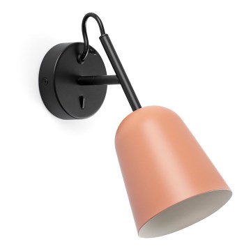 FARO 28275 - Candeeiro de parede STUDIO 1xE14/8W/230V rosa/preto