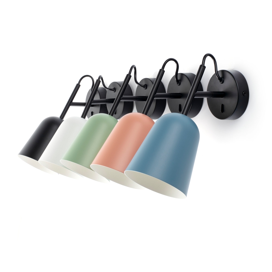 FARO 28275 - Candeeiro de parede STUDIO 1xE14/8W/230V rosa/preto
