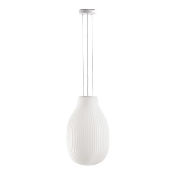 FARO 28300 - Candeeiro suspenso ISABELLE 1xE27/15W/230V diâmetro 31 cm branco
