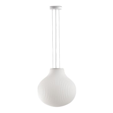 FARO 28301 - Candeeiro suspenso ISABELLE 1xE27/15W/230V diâmetro 40 cm branco