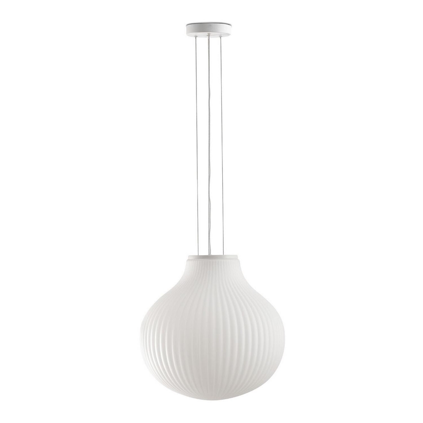 FARO 28301 - Candeeiro suspenso ISABELLE 1xE27/15W/230V diâmetro 40 cm branco