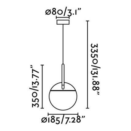 FARO 28375 - Candelabro num fio MINE 1xE27/40W/230V