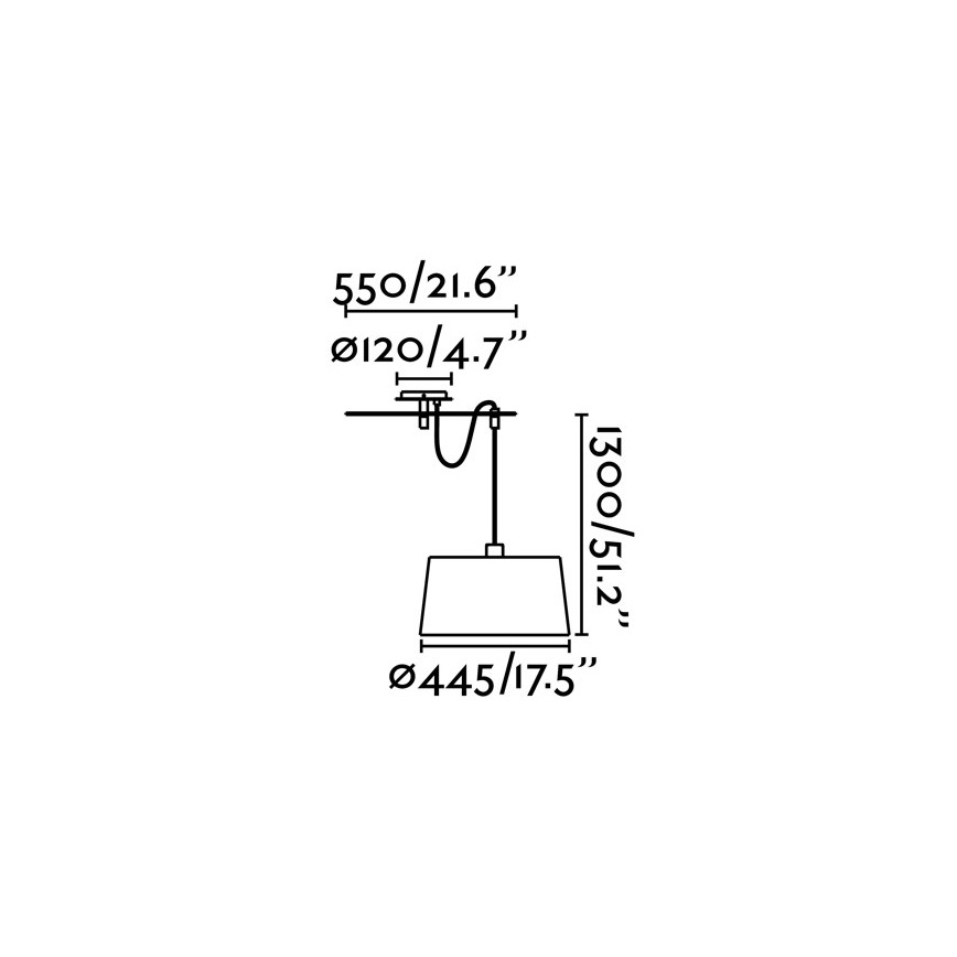 FARO 28394 - Candelabro suspenso FUSTA 1xE27/20W/230V branco
