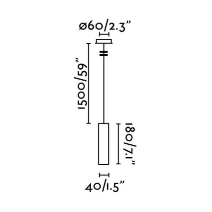 FARO 29894 - Candelabro suspenso LED ORA LED/4W/230V branco