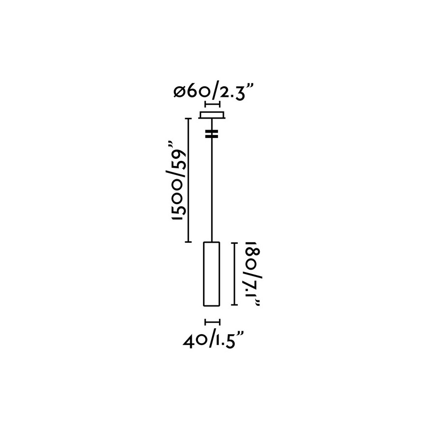 FARO 29894 - Candelabro suspenso LED ORA LED/4W/230V branco