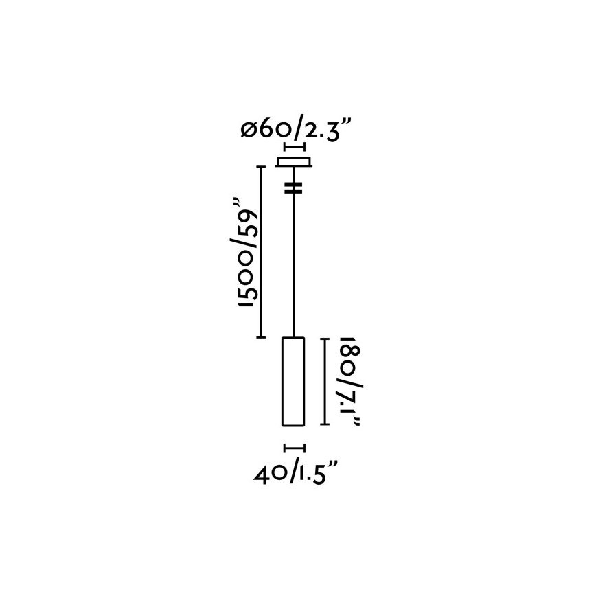 FARO 29895 - Candelabro suspenso LED ORA LED/4W/230V preto