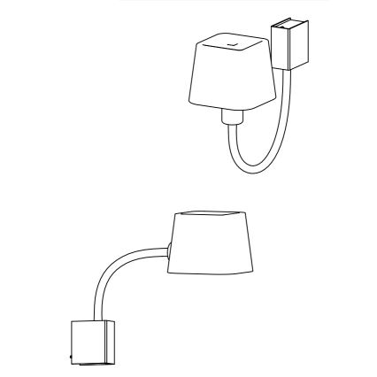 Faro 29930 - Luz de parede FLEXI 1xE27/15W/230V