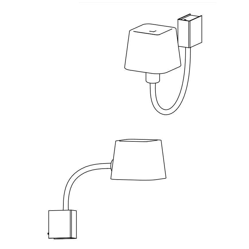 Faro 29930 - Luz de parede FLEXI 1xE27/15W/230V