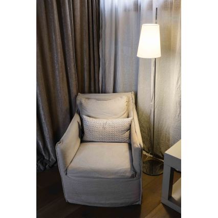 FARO 29998 - Candeeiro de chão LUPE 1xE27/20W/230V brilhante cromado