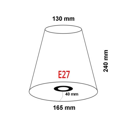 FARO 2P0311 - Abajur para iluminação de parede REM E27 diâmetro 165 mm bege