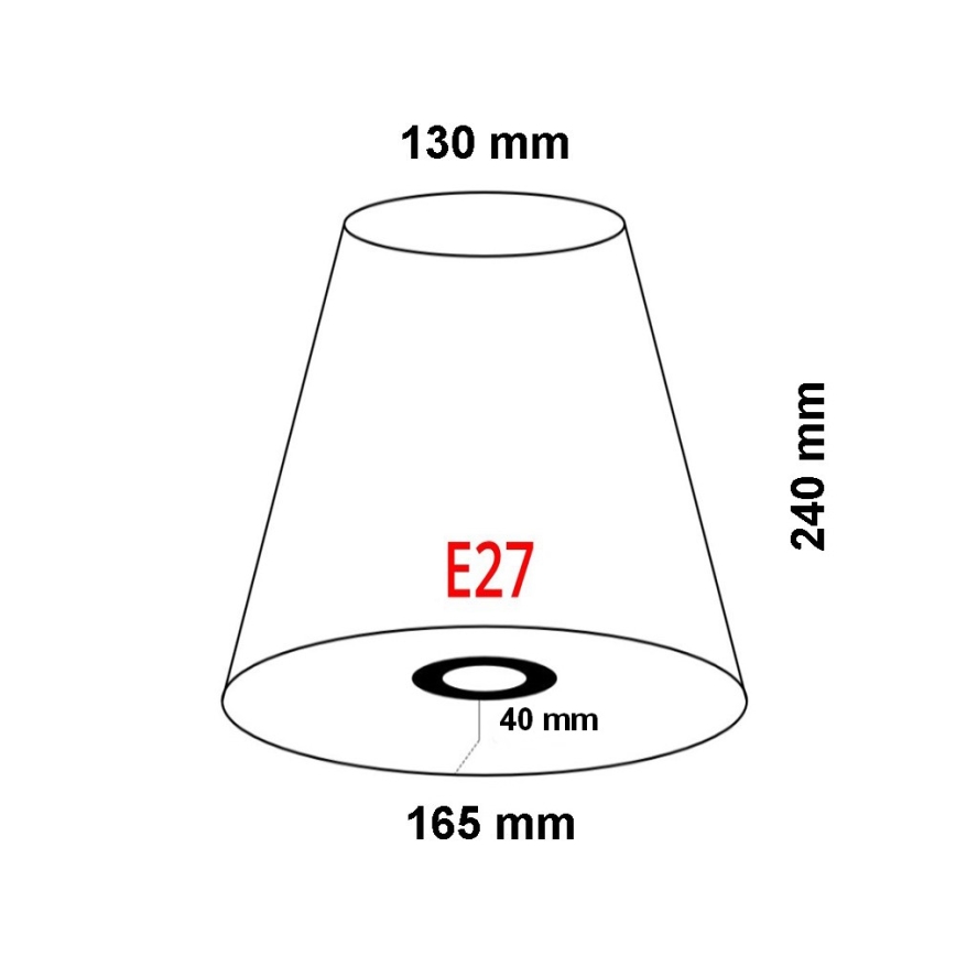 FARO 2P0311 - Abajur para iluminação de parede REM E27 diâmetro 165 mm bege