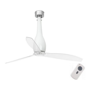 FARO 32000 - Ventoinha de teto ETERFAN branco/transparente + controlo remoto