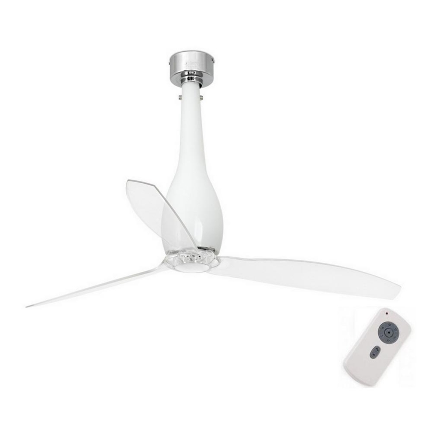 FARO 32000 - Ventoinha de teto ETERFAN branco/transparente + controlo remoto