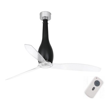 FARO 32003 - Ventoinha de teto ETERFAN preto/transparente + controlo remoto