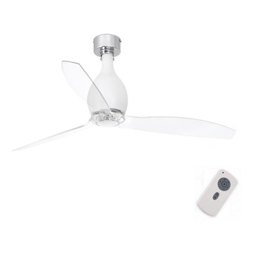 FARO 32025 - Ventoinha de teto MINI ETERFAN branco mate/transparente