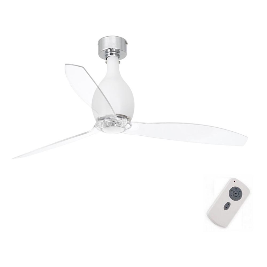 FARO 32025 - Ventoinha de teto MINI ETERFAN branco mate/transparente