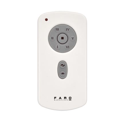 FARO 32026 - Ventoinha de teto MINI ETERFAN preto/transparente + controlo remoto