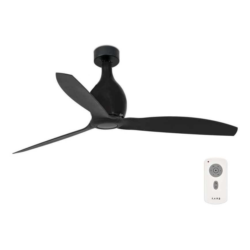 FARO 32030 - Ventoinha de teto MINI ETERFAN preto diâmetro 128 cm + comando