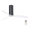 FARO 32035 - Ventoinha de teto TUBE FAN preto/transparente + controlo remoto