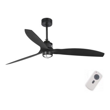 FARO 32100-10 - Ventoinha de teto LED JUST FAN LED/17W/230V preto + comando