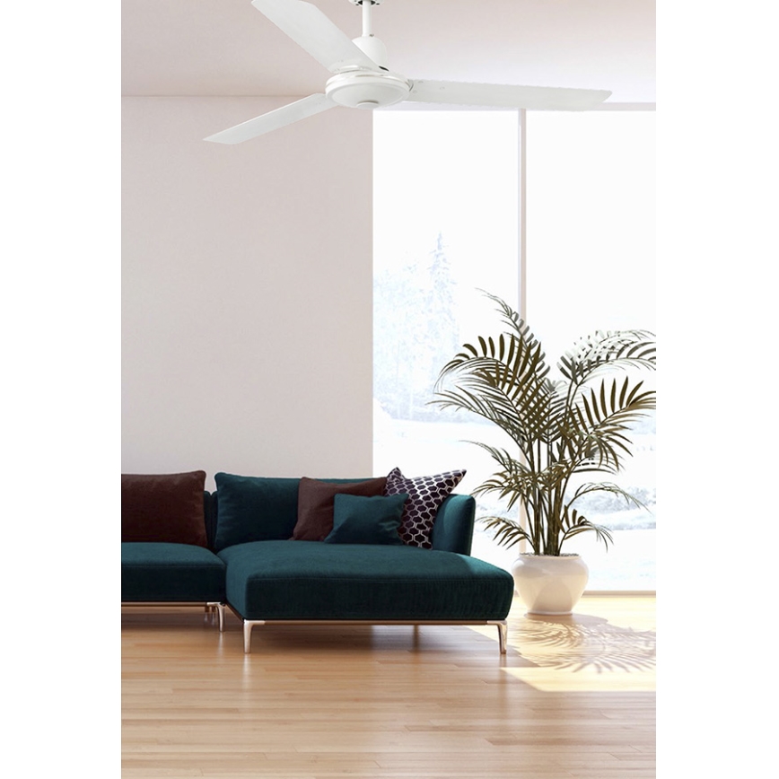 FARO 33005 - Ventoinha de teto ECO INDUS branco