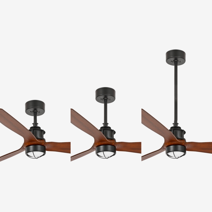 FARO 33395-10 - Ventilador de teto LED JUST FAN LED/16W/230V preto/marrom diâmetro 128 cm + controlo remoto