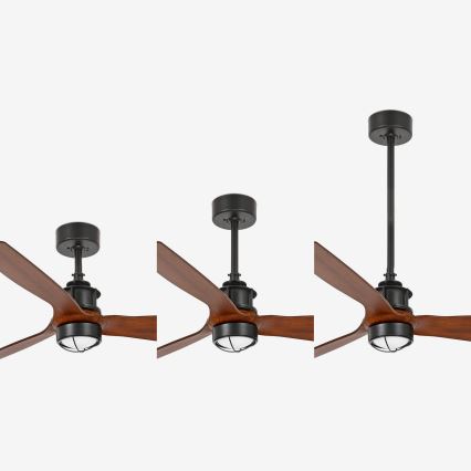 FARO 33395-10 - Ventoinha de teto LED JUST FAN LED/16W/230V preto/castanho + comando