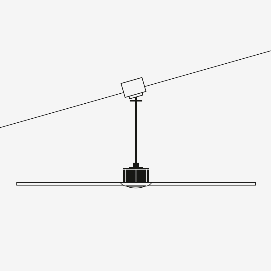 FARO 33461A - Ventoinha de teto ANDROS XL branco + controlo remoto