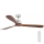FARO 33464DC - Ventoinha de teto LANTAU XL castanho/cromado mate diâmetro 168 cm + comando