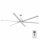 FARO 33465A - Ventoinha de teto ANDROS XL cromado mate + controlo remoto