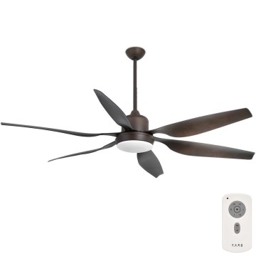 FARO 33466A - Ventoinha de teto TILOS 2xE27/15W/230V wenge + controlo remoto