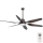 FARO 33466A - Ventoinha de teto TILOS 2xE27/15W/230V wenge + controlo remoto