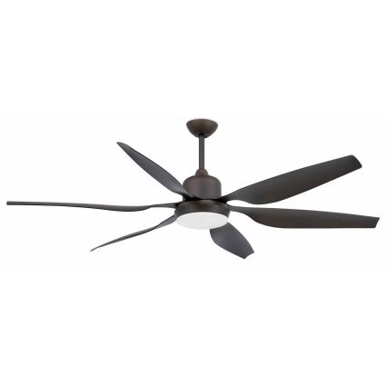 FARO 33466A - Ventoinha de teto TILOS 2xE27/15W/230V wenge + controlo remoto