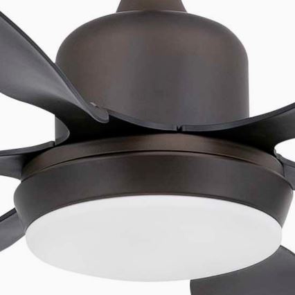 FARO 33466A - Ventoinha de teto TILOS 2xE27/15W/230V wenge + controlo remoto