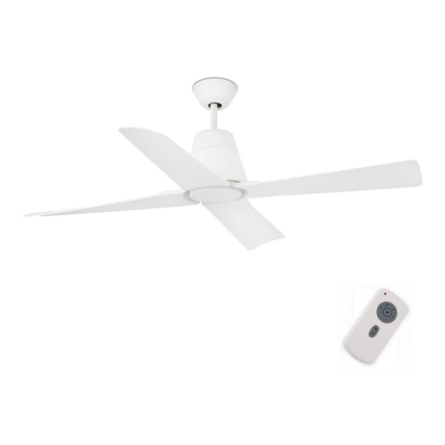 FARO 33480 - Ventoinha de teto TYPHOON IP44 branco