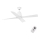 FARO 33480 - Ventoinha de teto TYPHOON IP44 branco