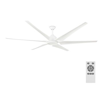 FARO 33512 - Ventoinha de teto CIES branco + controlo remoto