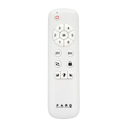 FARO 33524 - LED Ventoinha de teto POROS LED/15W/230V branco/castanho
