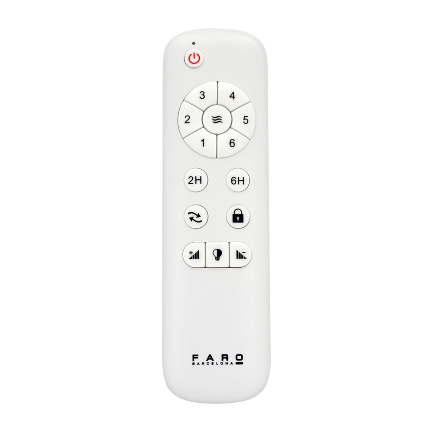 FARO 33524 - LED Ventoinha de teto POROS LED/15W/230V branco/castanho