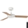 FARO 33603DC - Ventoinha de teto MINI MALLORCA S castanho/branco + comando