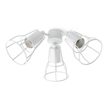 FARO 33716 - Luz para uma ventoinha YAKARTA 3xE27/15W/230V branco