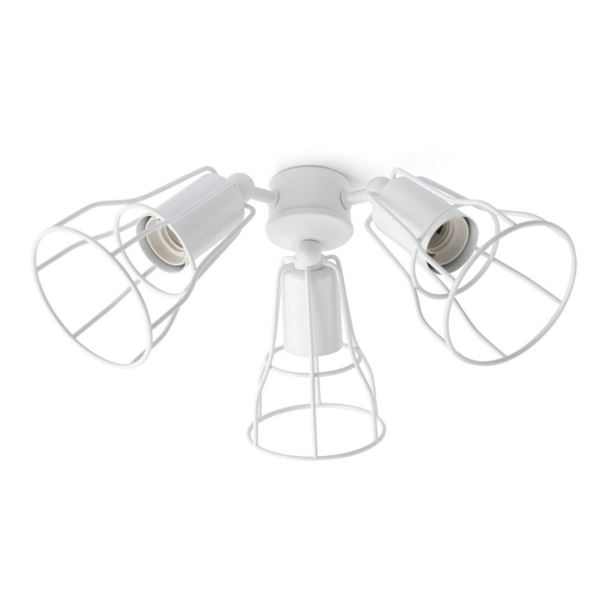 FARO 33716 - Luz para uma ventoinha YAKARTA 3xE27/15W/230V branco