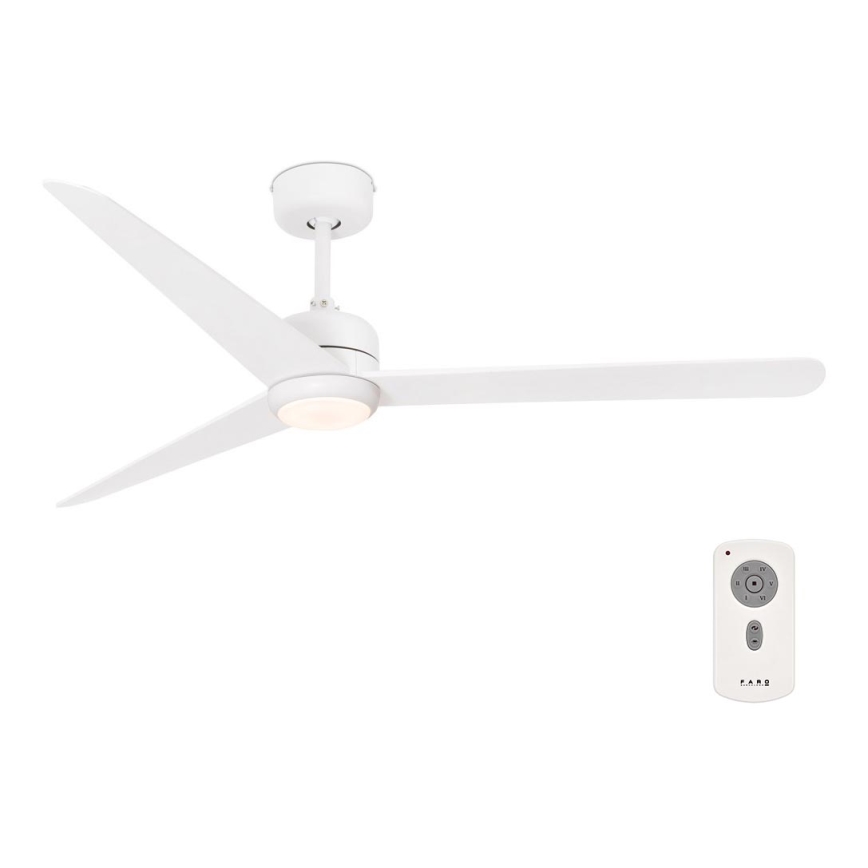 FARO 33722 - Ventoinha de teto LED NU LED/18W/230V branco + controlo remoto