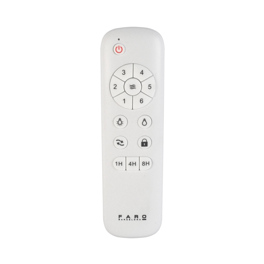 FARO 33725 - Ventoinha de teto LED HYDRA LED/20W/230V + controlo remoto